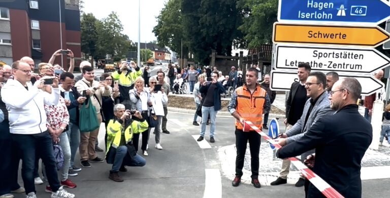 Eröffnung des Letmather Doppel-Kreisverkehrs